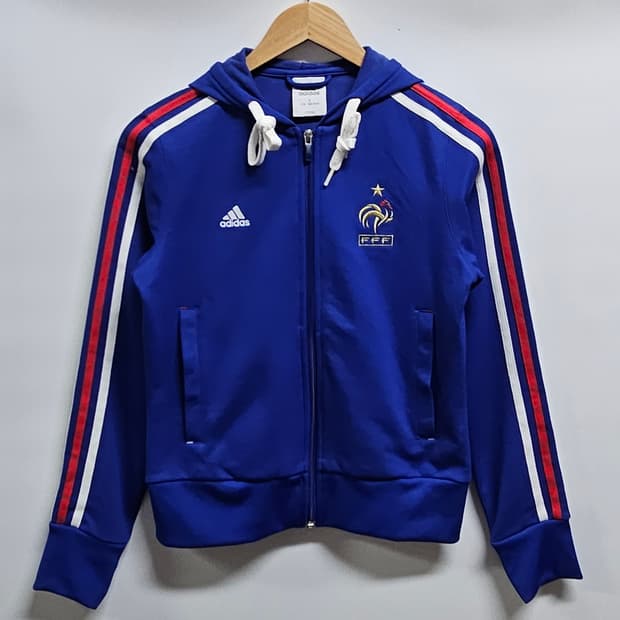 아디다스 여성 프랑스국대 후드져지 S