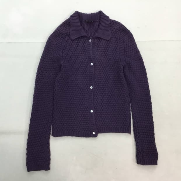 agens b purple cardigan 