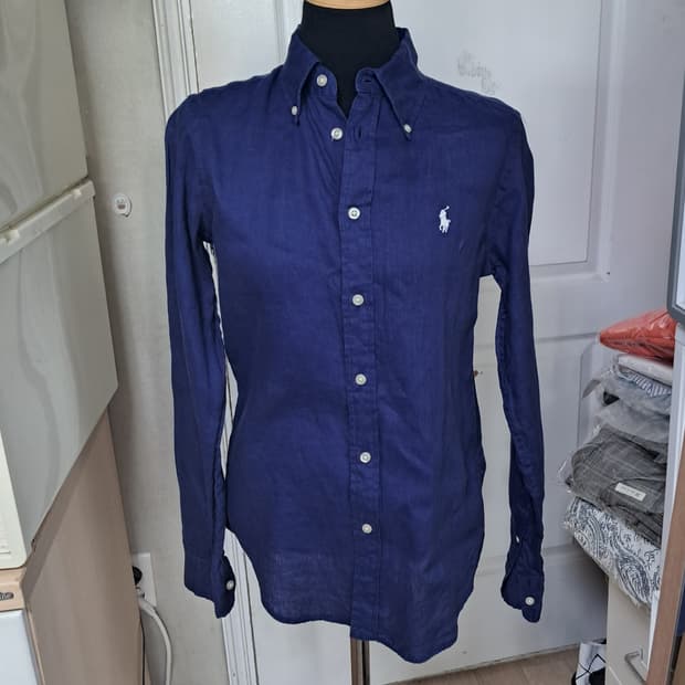 폴로 랄프로렌 클래식핏 린넨 셔츠 XS(155/80)