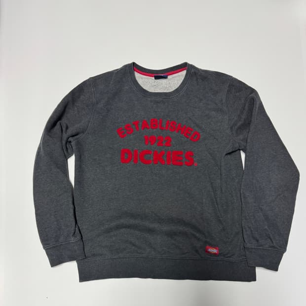 디키즈 오리지널 스펠아웃 기모 맨투맨 M 빈티지 그레이