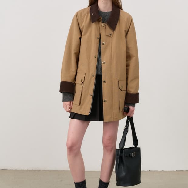 던스트 waxed hunting jacket tanbrown