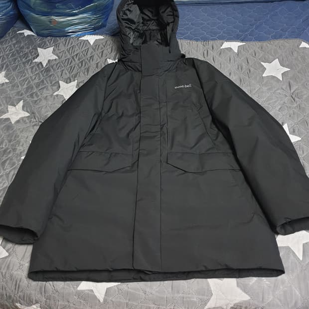 (24FW) 몽벨 방수 방풍 사파리 패딩 점퍼 블랙 (110)