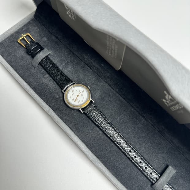 에르메스 메테오 미니 투톤 워치 – 1990s 파리지앵 클래식