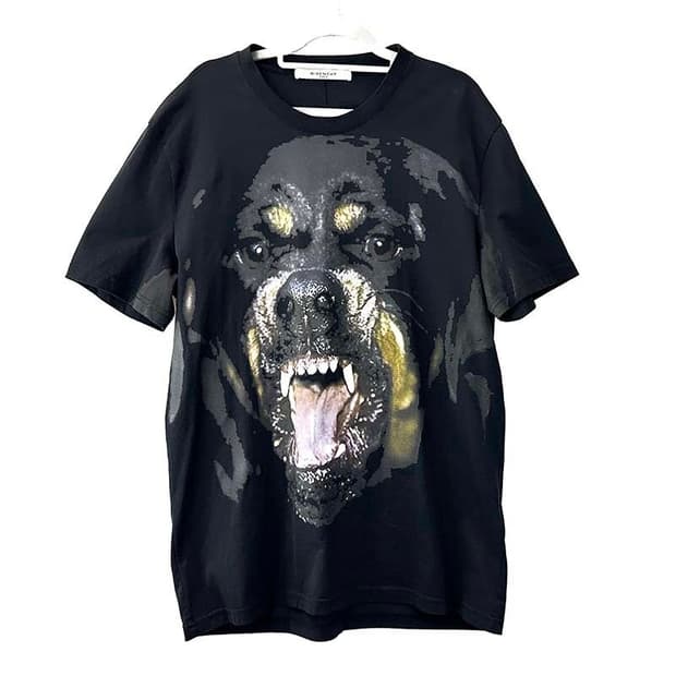 지방시 Givenchy 리카르도 로트와일러 프린트 반팔 티셔츠