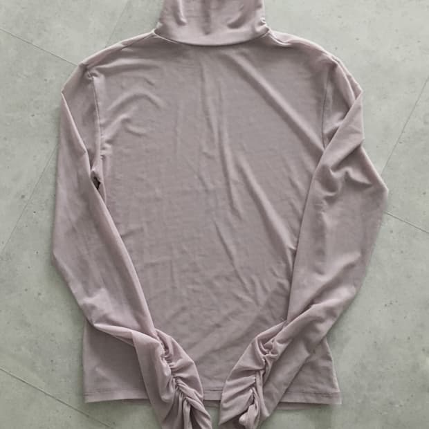 Purple see-through turtleneck