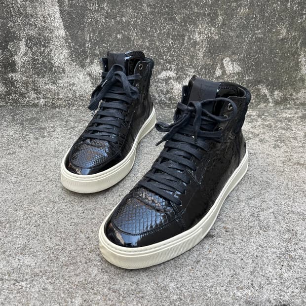 [41] Saint Laurent 아카이브 레더 하이탑 스니커즈(260)