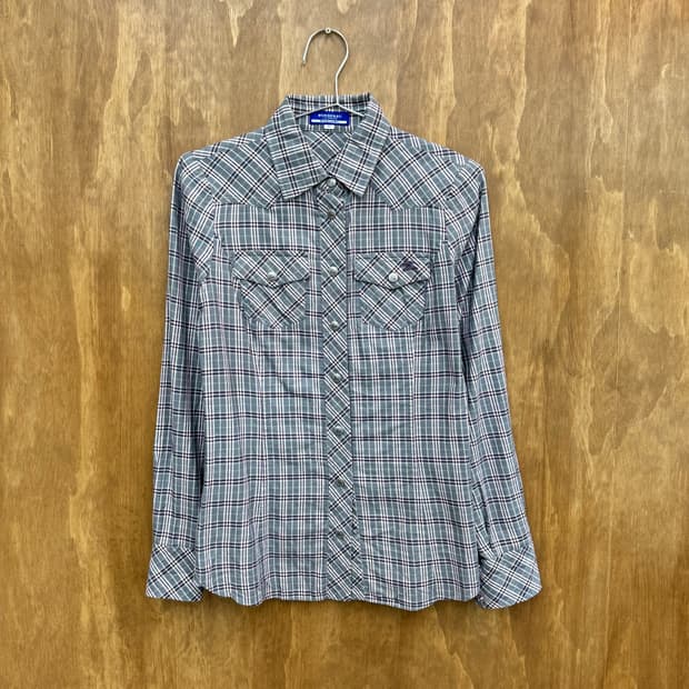 버버리 블루라벨 체크셔츠