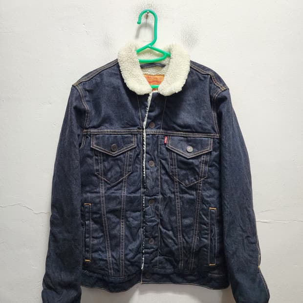 리바이스 진청 쉐르파 트러커 자켓