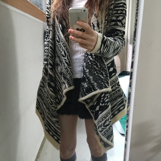 에스닉 패턴 가디건