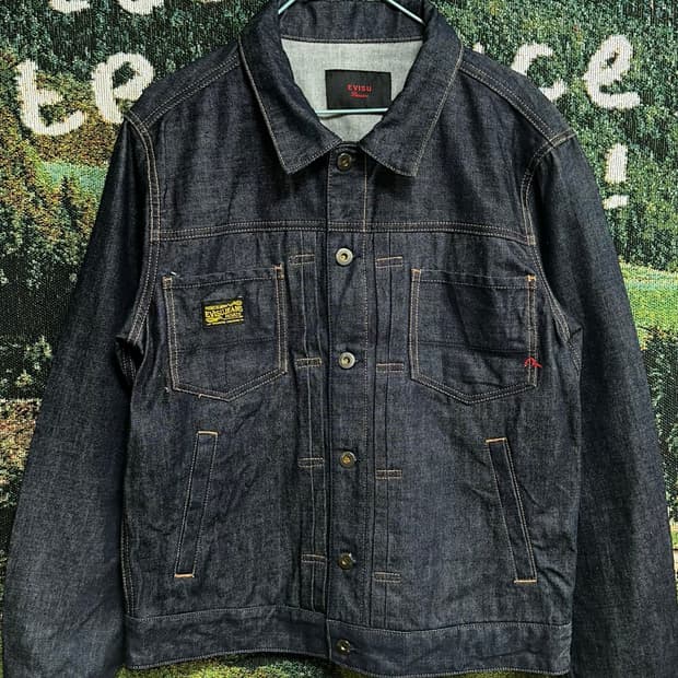 EVISU 데님 트러커 자켓