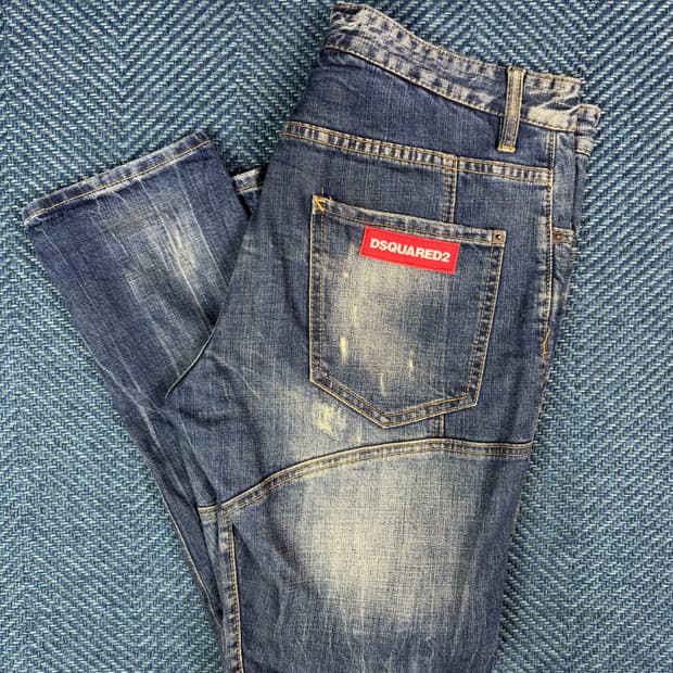 디스퀘어드2 클래식 케니 트위스트 진 - 루즈 오버핏 