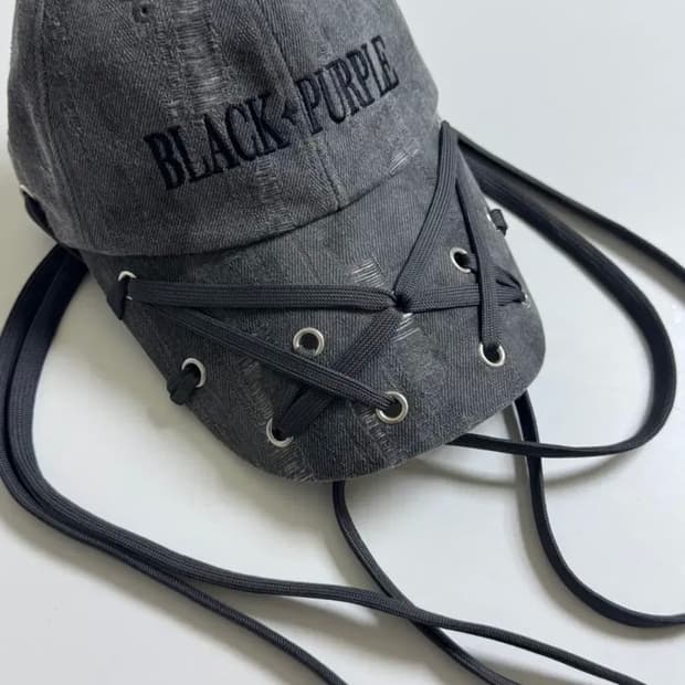 블랙퍼플 Votex Strap Eyelet