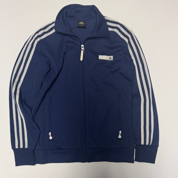 여성 아디다스 올드스쿨 스몰 로고 트랙탑 져지 S 네이비