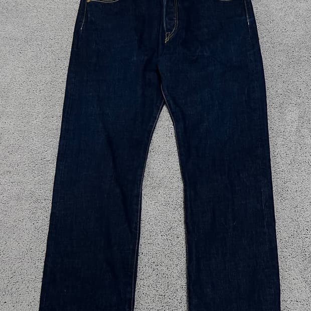 (36/34) 리바이스 501-1654 중청 데님 팬츠