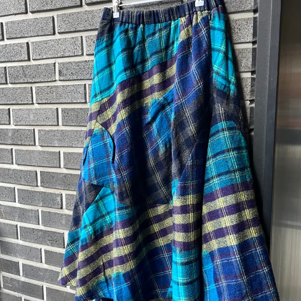 SENSOUNICO 울 패치워크 스커트