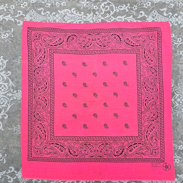 70s 페이즐리 반다나 셀비지