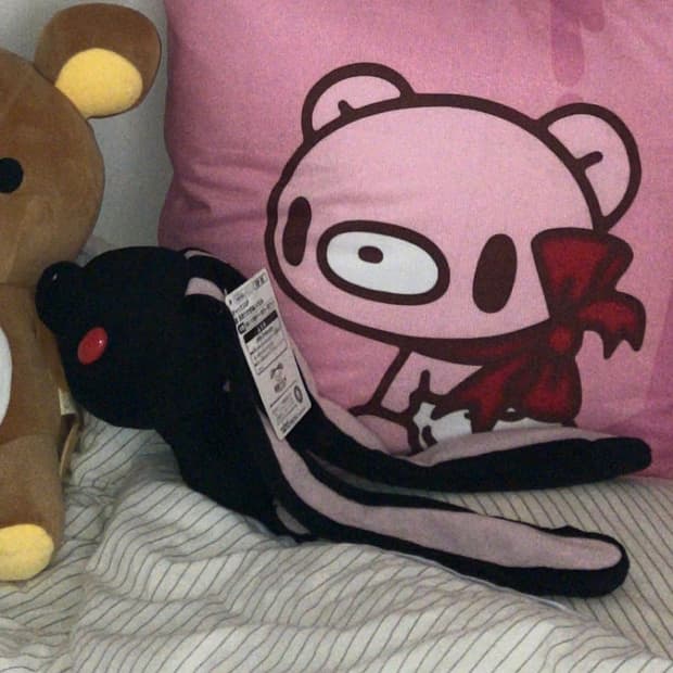 늘어져있는 범용토끼 인형 20cm 블랙