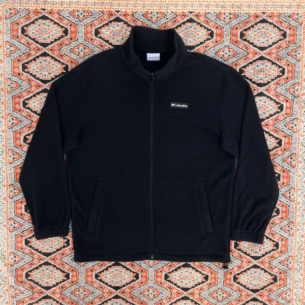 컬럼비아 블랙 플리스 집업 자켓 남성M