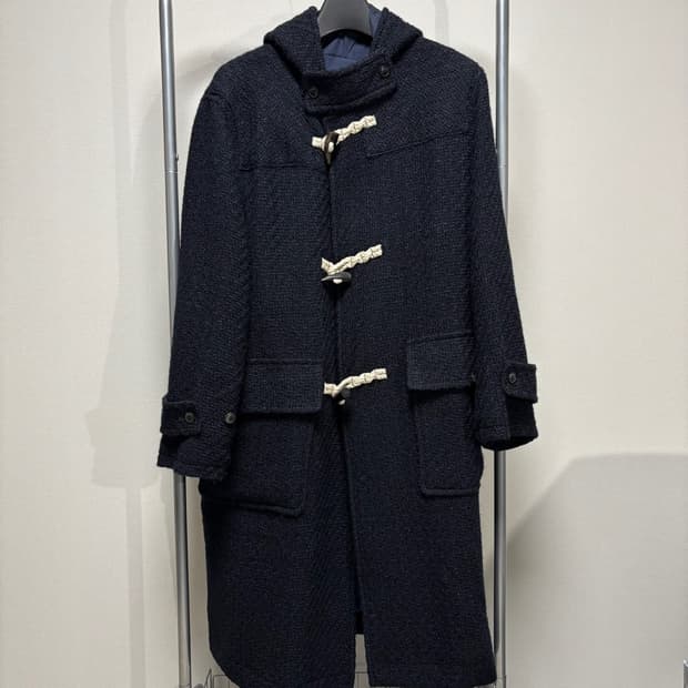 2) URU 우루 22FW 트위드 더플 코트