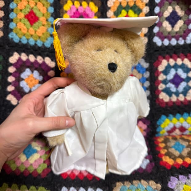 보이즈베어 학사모 미국빈티지 졸업식 곰인형 레어