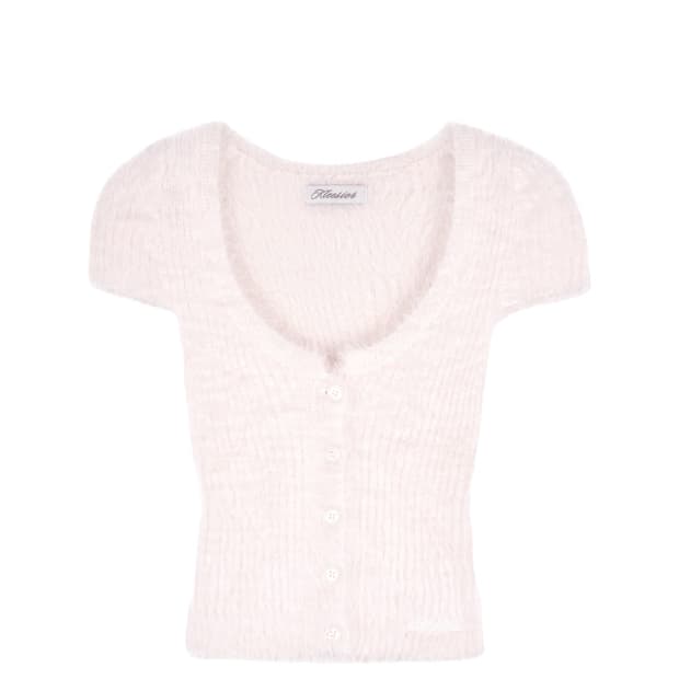 클리시어 Cotton candy fur cardigan *택달린 새상품*