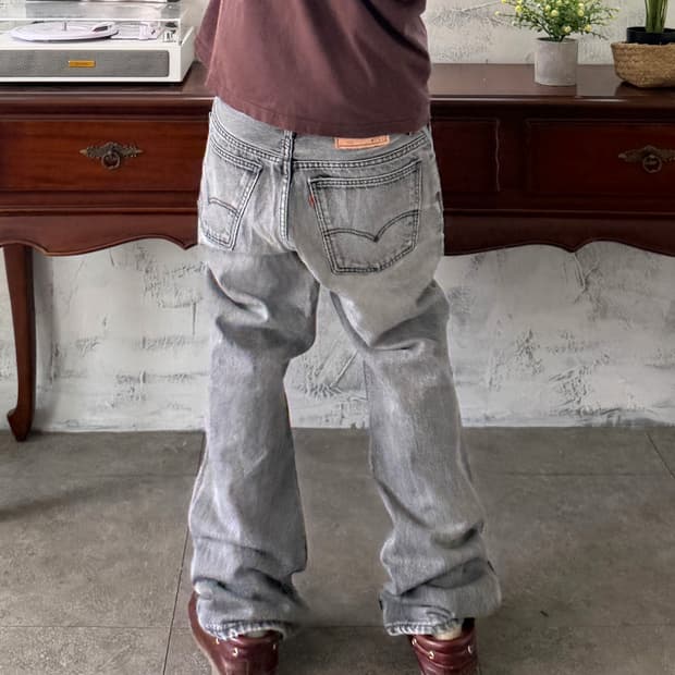 리바이스 752 오렌지탭 흑청