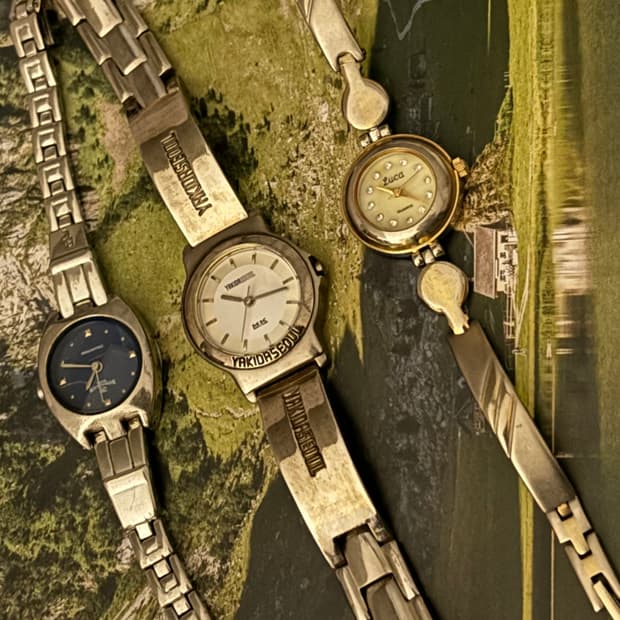 빈티지 시계 소품 장식