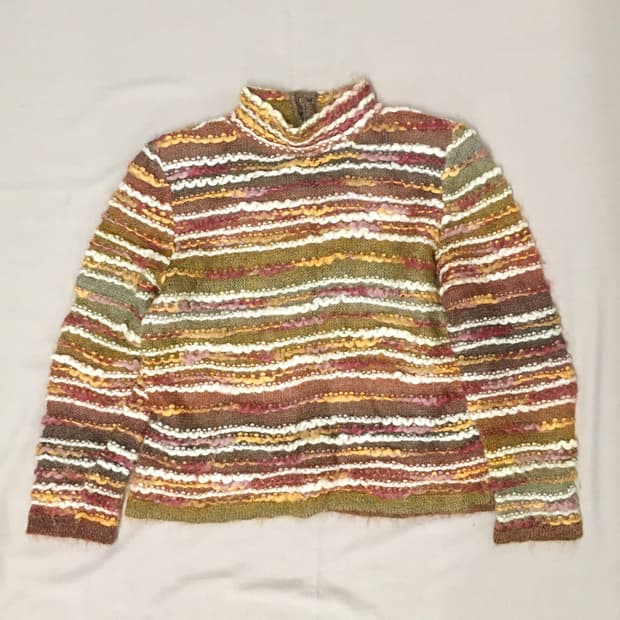 급처! 모헤어 혼방 케이블 니트