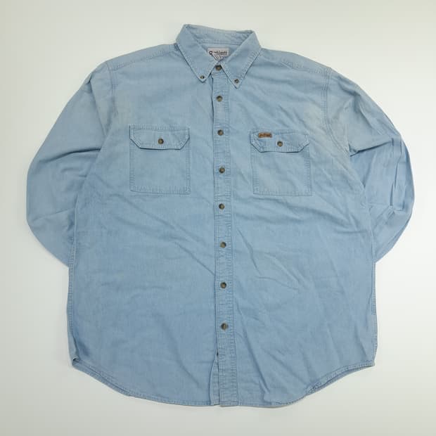 CN687 XLT 칼하트 데님 긴팔 워크 셔츠 남방