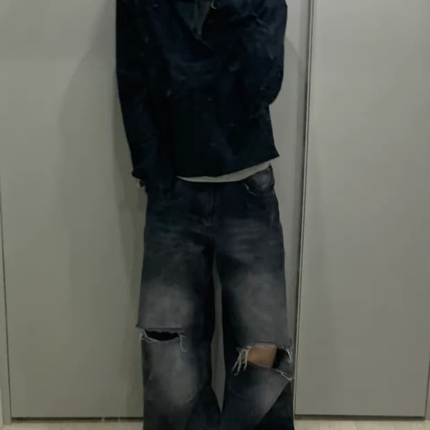 자라 크롭 블랙 셔츠