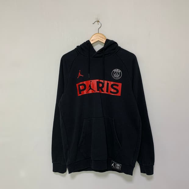 조던 프린팅 빈티지 후드티 블랙 레드 XL 남녀공용