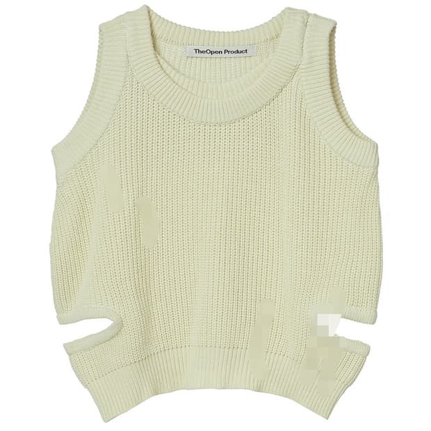 TheOpen Product 더오픈프로덕트 컷아웃 니트 케이프
