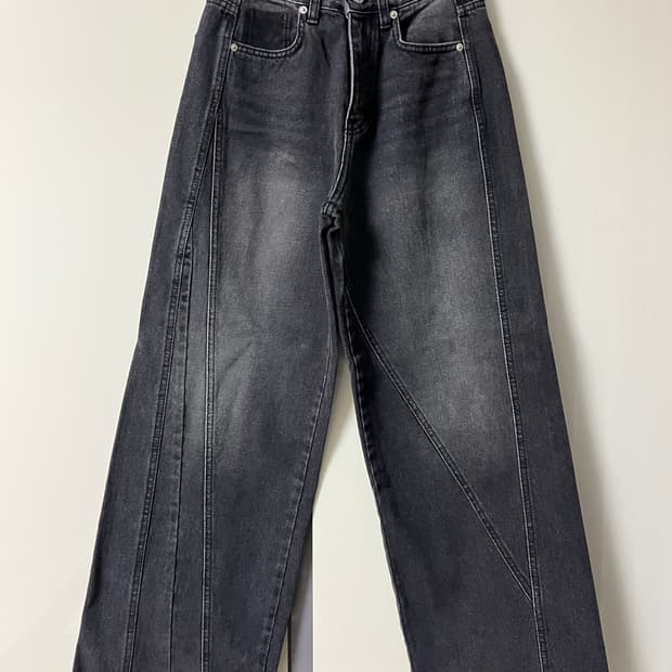 시스에이 이레귤러 와이드 데님팬츠