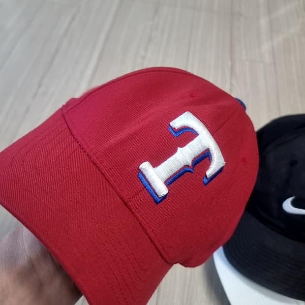 mlb 텍사스 레인저스 볼캡 레드 야구모자(xxl)