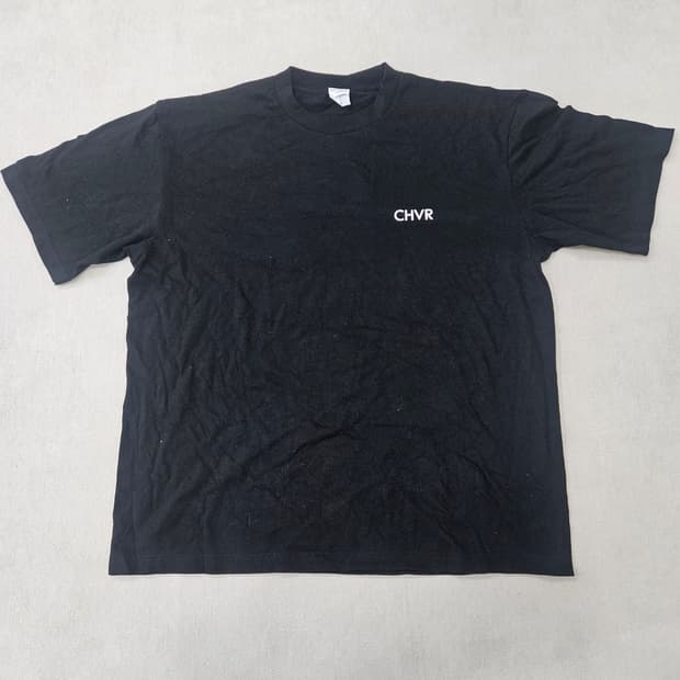 L 프린트스타 블랙 반팔티 0303Y