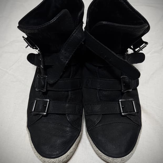 Ash leather sneakers gothic grunge