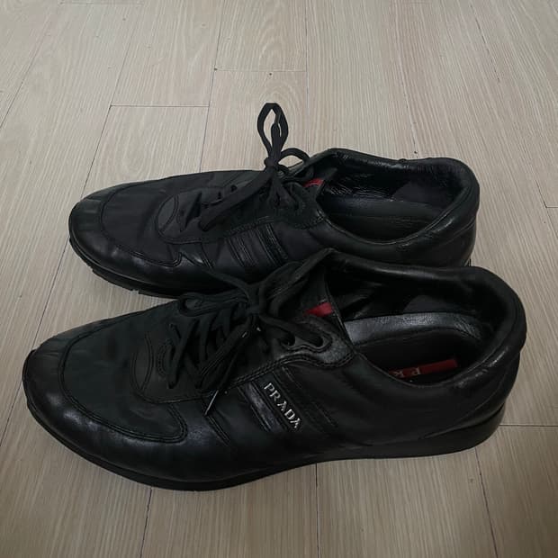 Prada Sport Linea Rossa leather sneakers