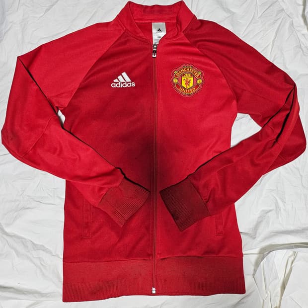아디다스 맨유 져지 트랙탑 레드 90