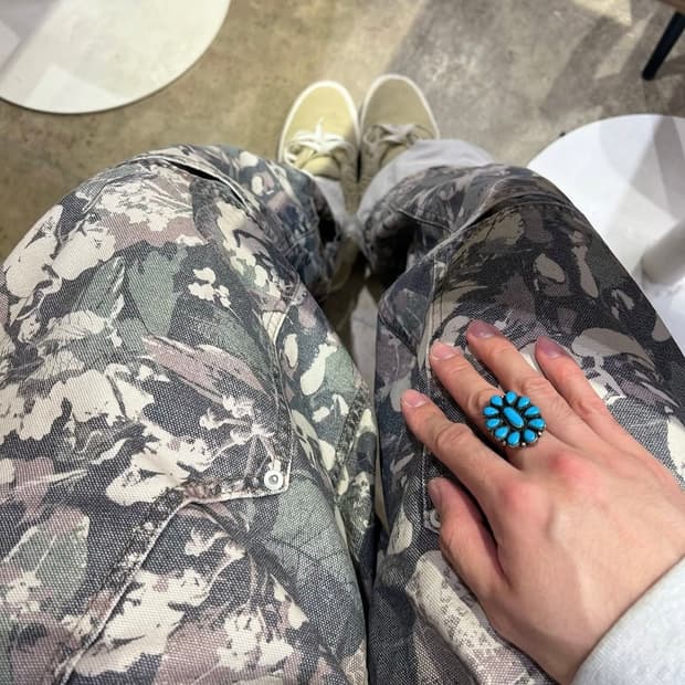 [Japan vintage] Native Turquoise ring