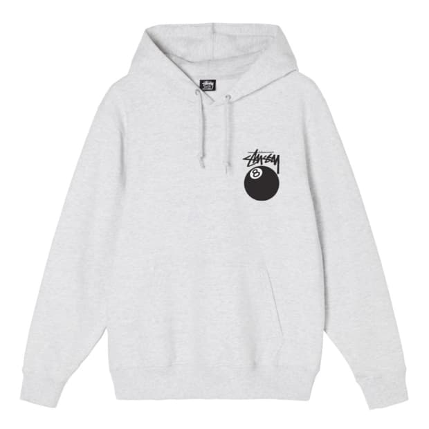 스투시 8볼 후드 애쉬헤더