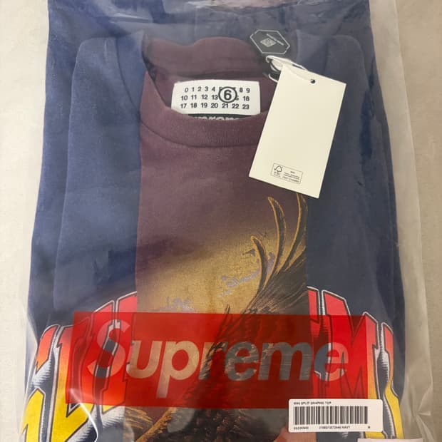 슈프림 마르지엘라 mm6 스플릿티셔츠 m