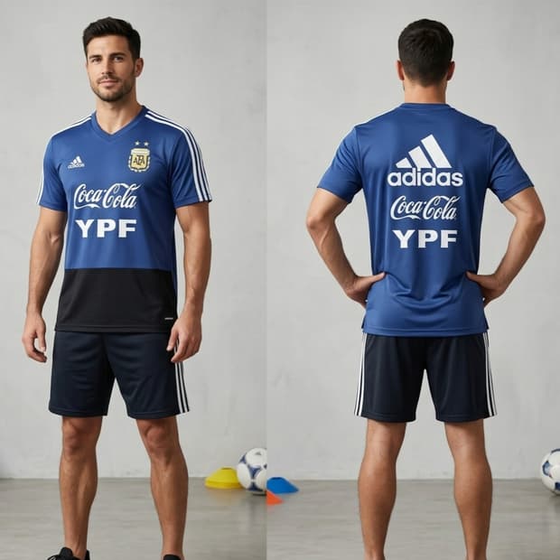 아디다스 아르헨티나 18 트레이닝 유니폼 반팔 져지