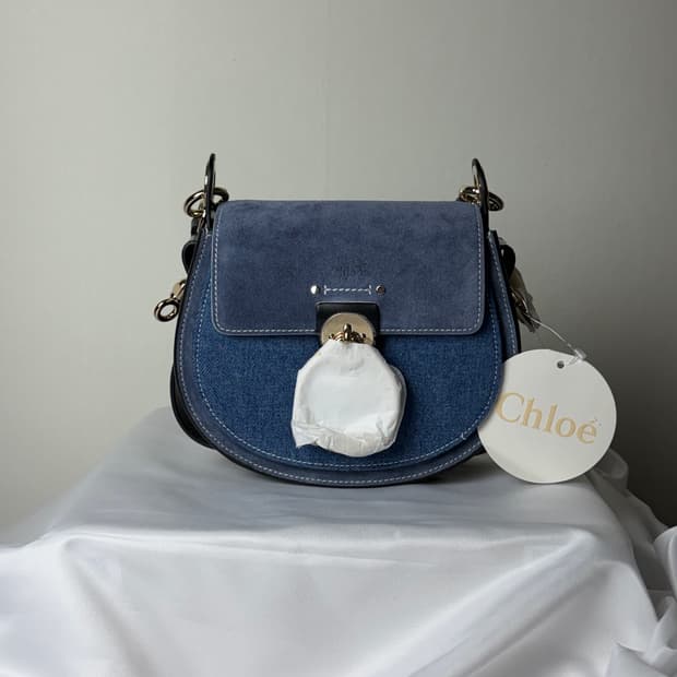 끌로에 테스 데님 레더 