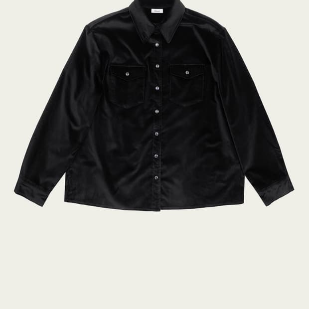 리본빛 boni velvet shirt