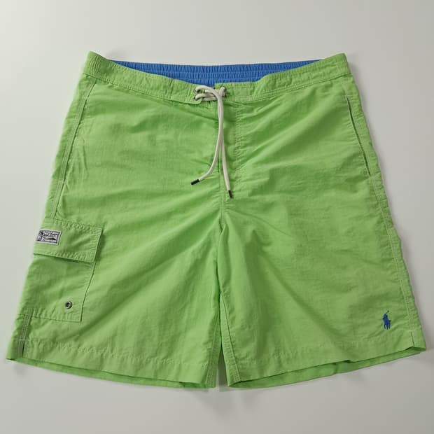 CK967 M 폴로 90s 카고패치 애플그린 스윔팬츠 반바지