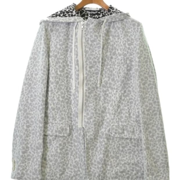 꼼데가르송 블랙 레오파드 후디드 자켓