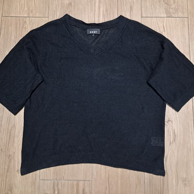 DKNY 린넨 니트티 S