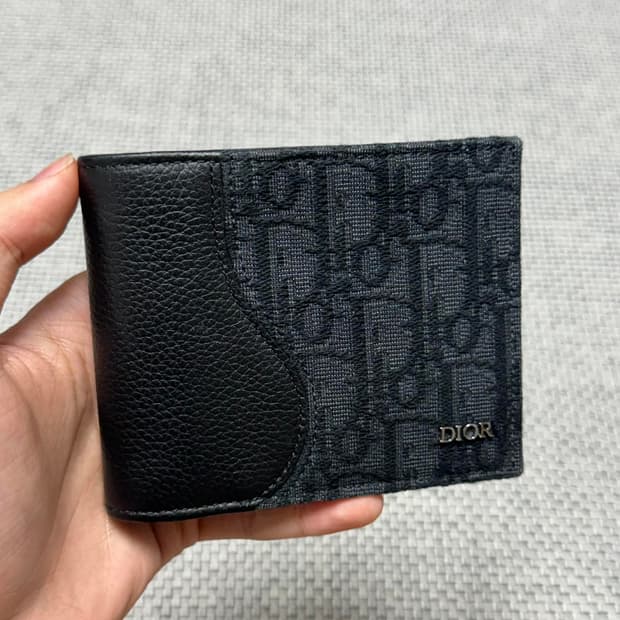 디올 오블리크 자카드 반지갑 신형