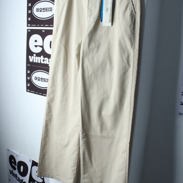 (M) 수아레 면바지 팬츠 새상품 치노 베이지 아메카지-P10059