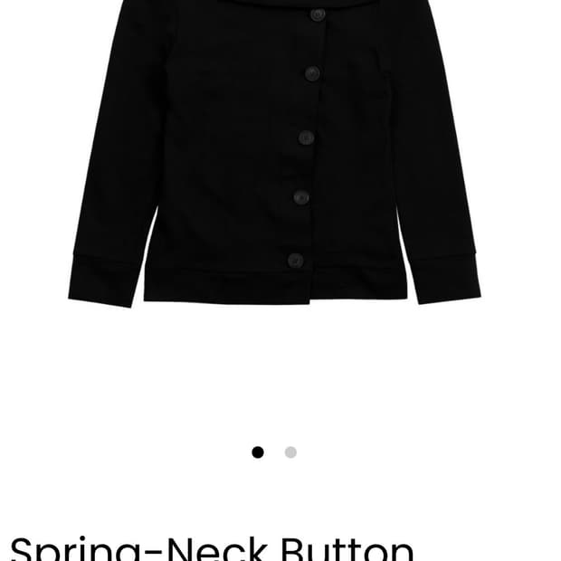 오스하이 Spring-Neck Button Hood Black